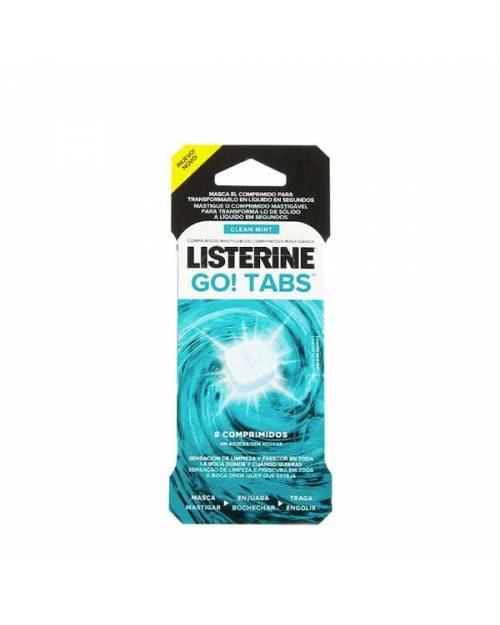 Listerine Go Tabs 8 Comprimidos