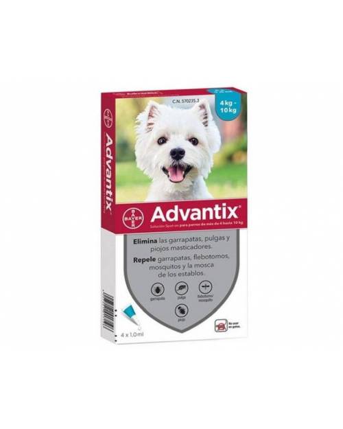 Advantix Perro 4-10kg 4 Pipetas