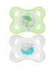 CHUPETE SILICONA MAM NIGHT 0-6 MESES PACK DOBLE