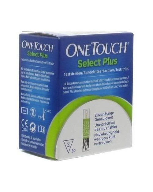 TIRAS REACTIVAS GLUCEMIA ONETOUCH SELECT PLUS 1