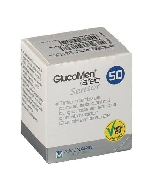 TIRAS REACTIVAS GLUCOMEN AREO SENSOR 50