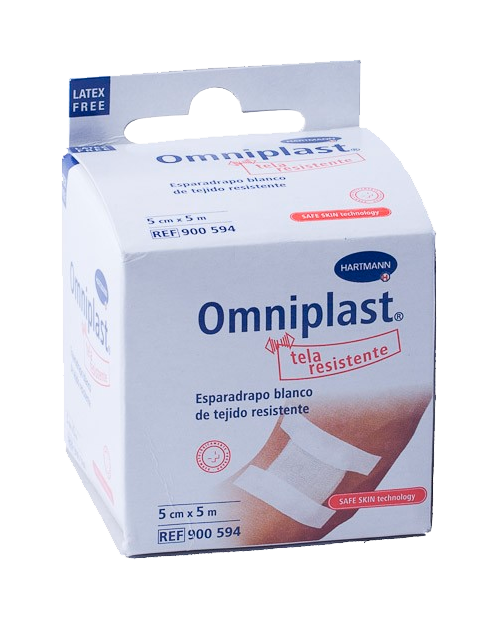 esparadrapo omniplast tela blanco 5x2,5c