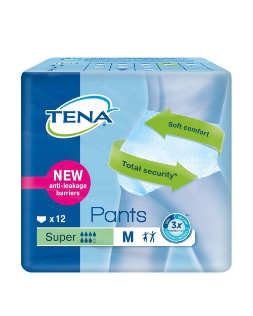 TENA Pants Super Talla M 12 Und