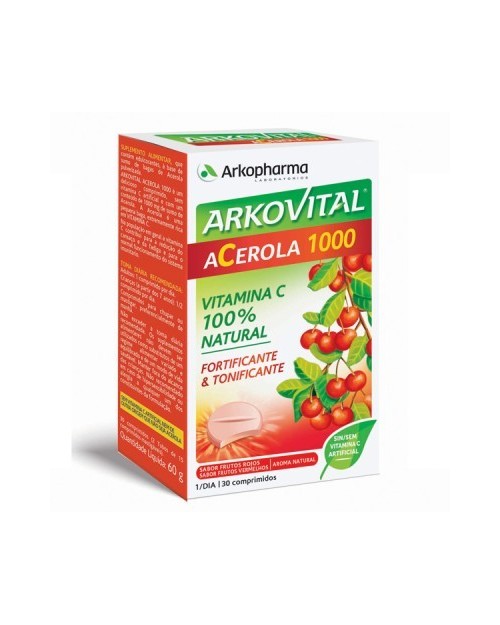Arkovital Acerola 1000 Vitamina C 30 Comprimidos