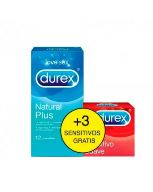 Preservativos Durex Natural Plus+ 3 de Regalo