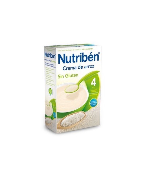 nutriben crema arroz sin gluten 300 gr.