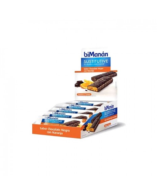 Bimanan Barritas Chocolate Negro Y Naranja 24uds