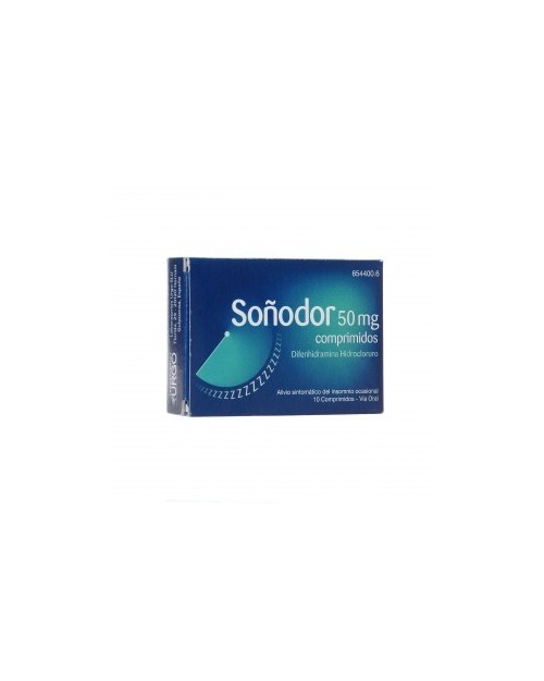 SOÑODOR DIFENHIDRAMINA 50 mg COMPRIMIDOS