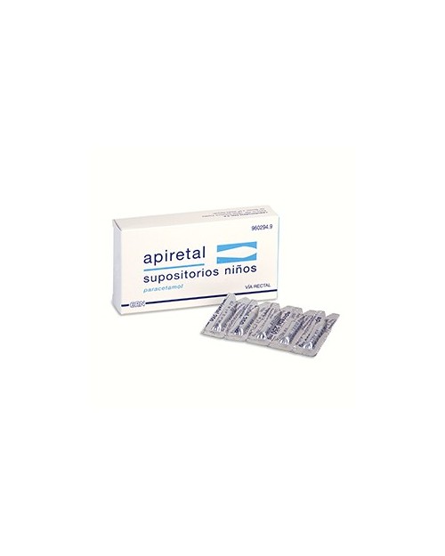 APIRETAL NIÑOS 250mg SUPOSITORIOS