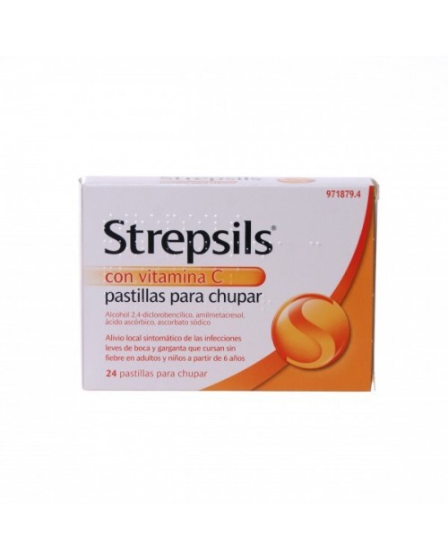 STREPSILS CON VITAMINA C PASTILLAS PARA CHUPAR