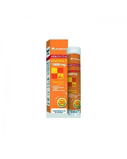 Arkovital vitamina C 1000mg + zinc  20comp
