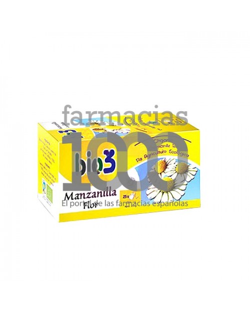Bio3 manzanilla flor infusión 25 filtros