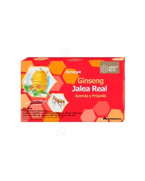 Jalea Real vitaminada. 20 ampollas arkoreal