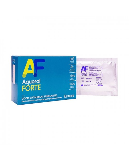 Aquoral Forte gotas oftálmicas ácido hialurónico 0,4% 30 monodosis