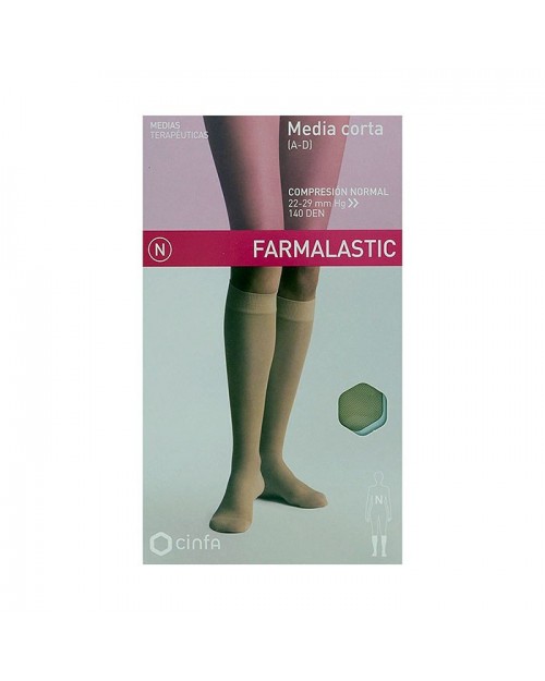 Farmalastic media corta (A-D) compresión normal  T-extra grande beige 1ud