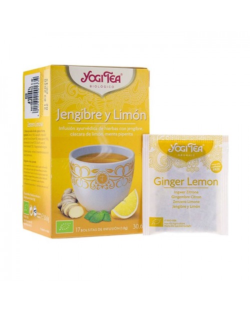 Yogi Tea Infusión Jengibre y Limon 17 Bolsitas