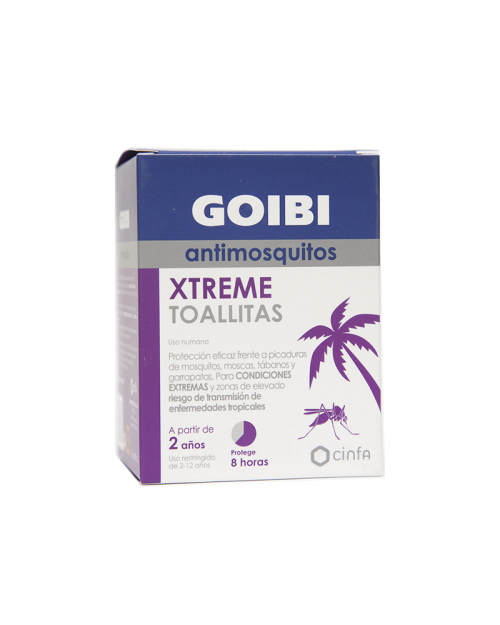 goibi antimosquitos xtreme toallitas repelente 16 u.