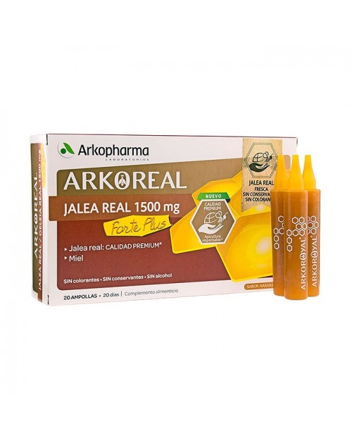 arkoreal jalea real 1500 mg. 20 ampollas