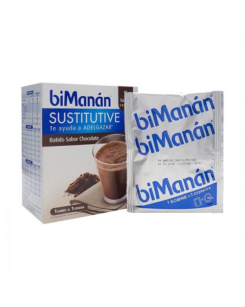 Bimanán Batido Chocolate 5 Unidades 250 g