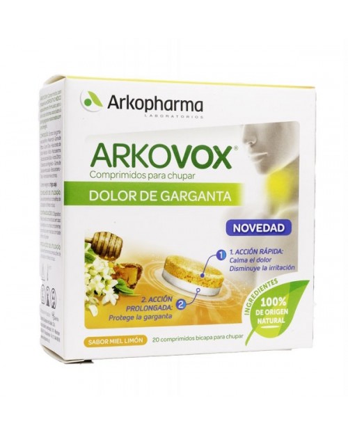 Arkovox Dolor De Garganta 20 Comp Para Chupar