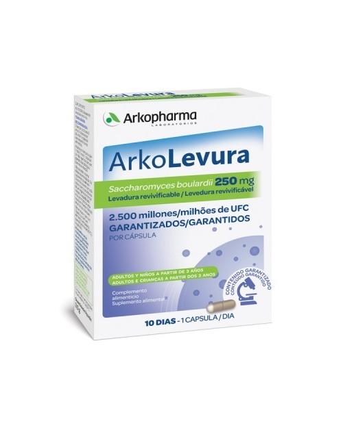 Arkolevura Saccharomyces Boulardii 250mg 10 Capsulas