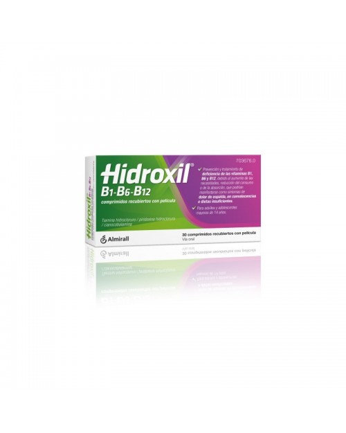 HIDROXIL B1-B6-B12 COMPRIMIDOS RECUBIERTOS CON PELICULA