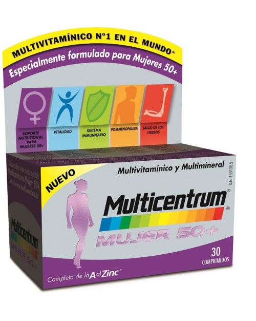 MULTICENTRUM MUJER 50+ 30 COMPRIMIDOS